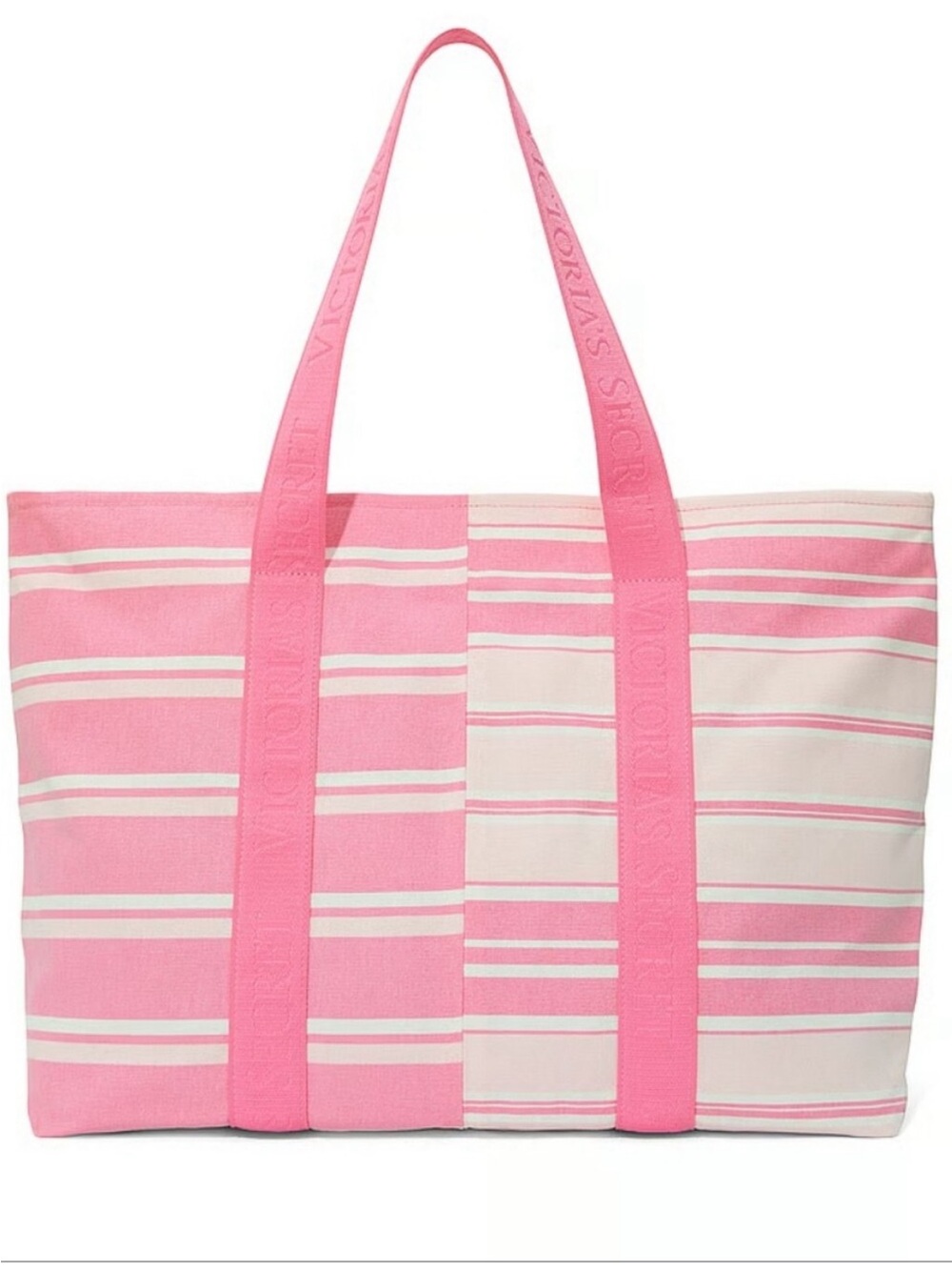Victoria’s Secret Heritage Stripe Canvas Tote Bag NWT
